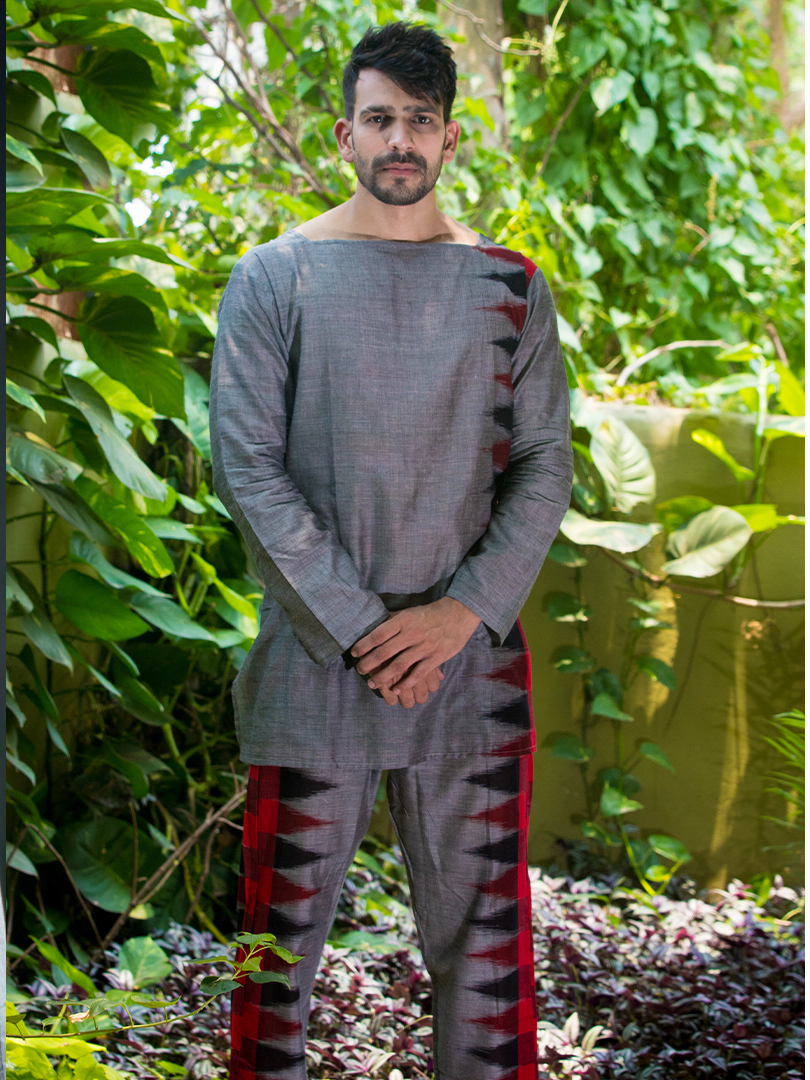 Handloom Kotpad (Gray)