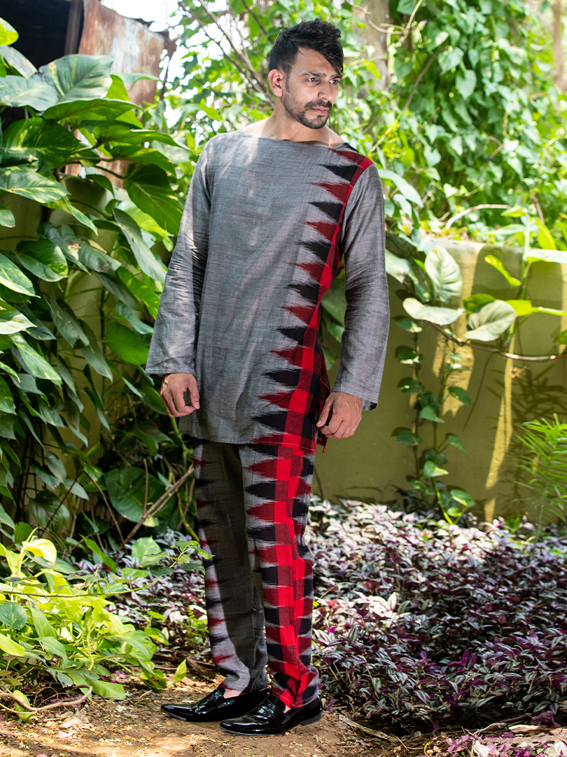 Handloom Kotpad (Gray) - Image 2